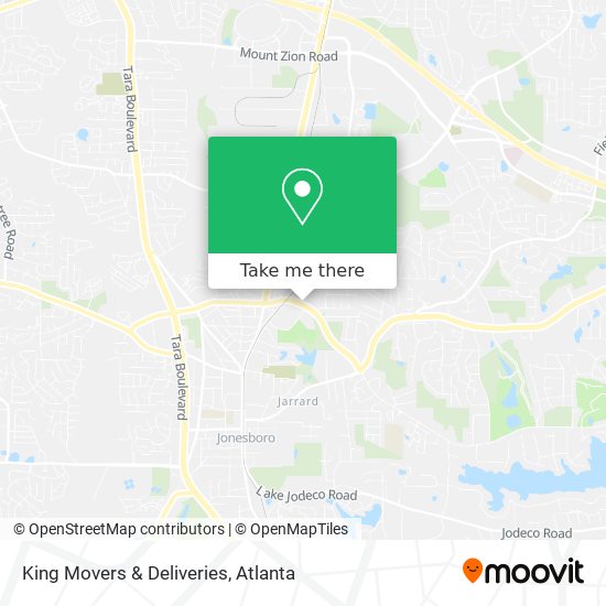 Mapa de King Movers & Deliveries