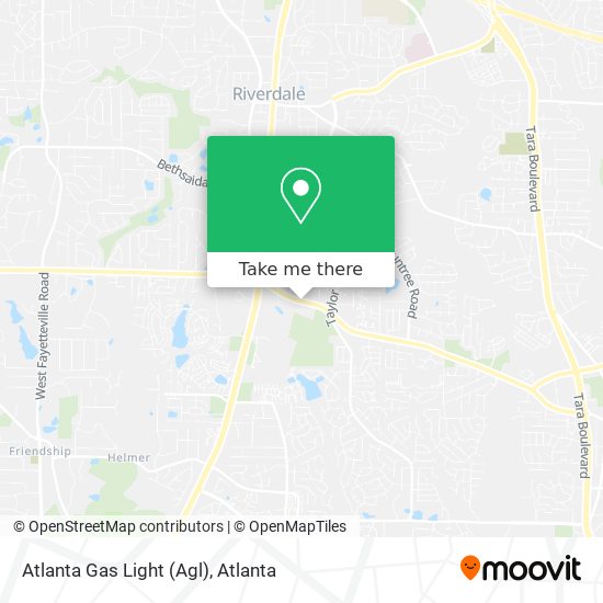 Atlanta Gas Light (Agl) map