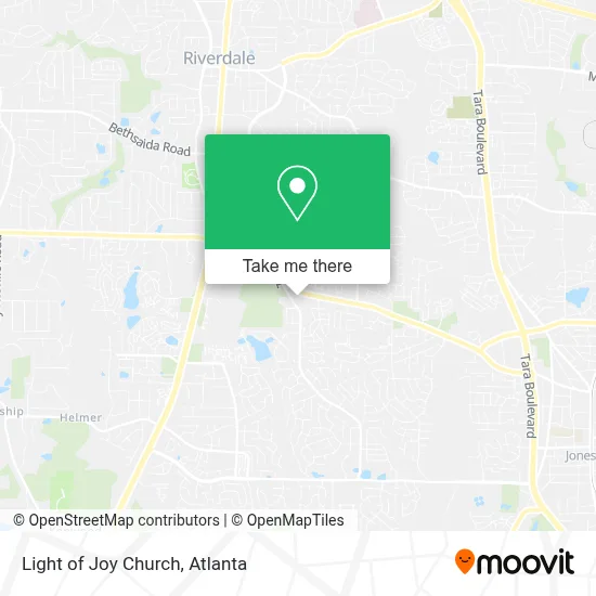 Light of Joy Church map