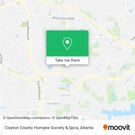 Clayton County Humane Society & Spca map