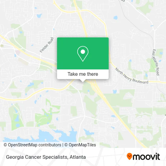 Georgia Cancer Specialists map
