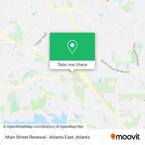 Mapa de Main Street Renewal - Atlanta East