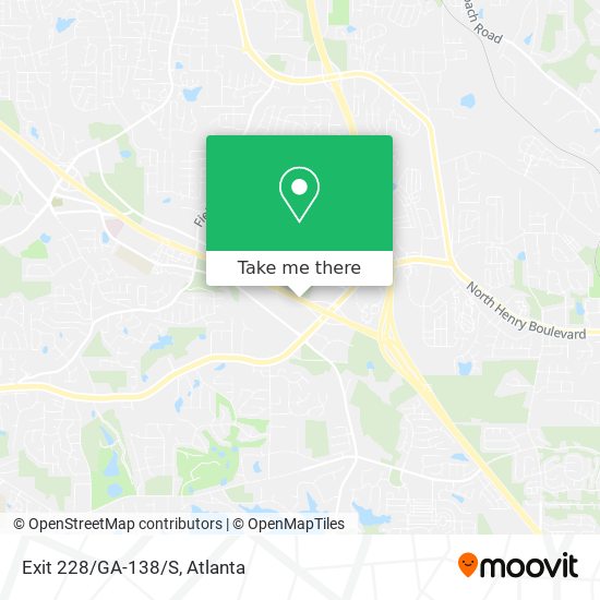 Mapa de Exit 228/GA-138/S