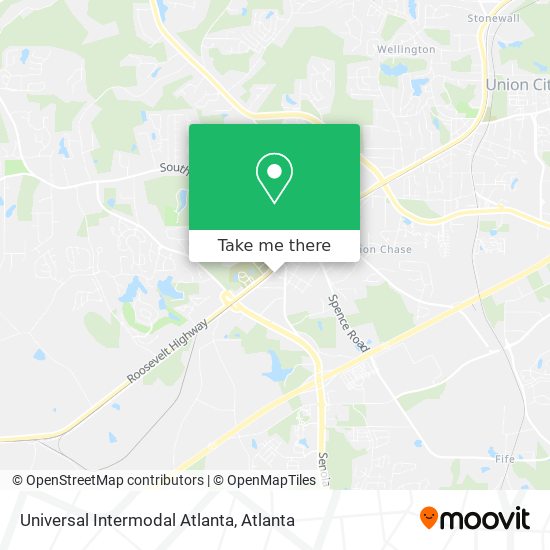 Mapa de Universal Intermodal Atlanta