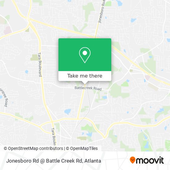 Mapa de Jonesboro Rd @ Battle Creek Rd