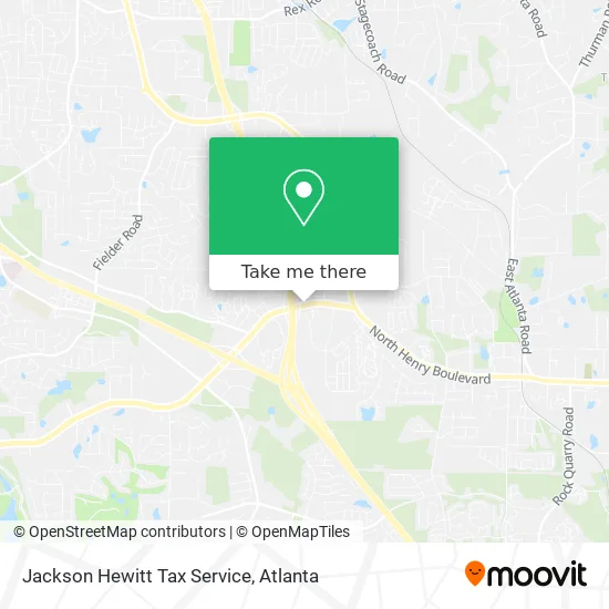Jackson Hewitt Tax Service map
