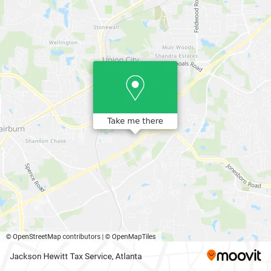 Jackson Hewitt Tax Service map