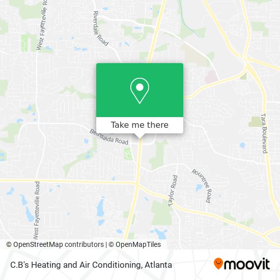 C.B's Heating and Air Conditioning map