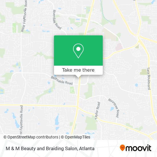 M & M Beauty and Braiding Salon map