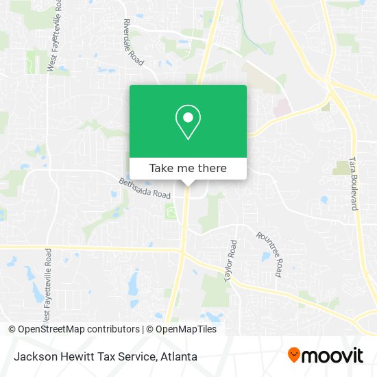 Jackson Hewitt Tax Service map