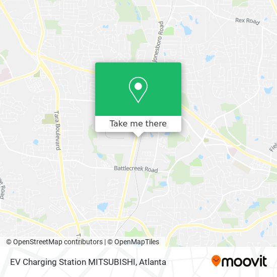 EV Charging Station MITSUBISHI map