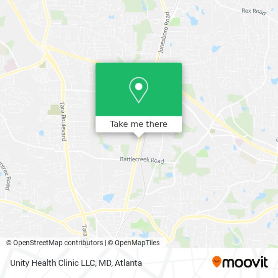 Mapa de Unity Health Clinic LLC, MD