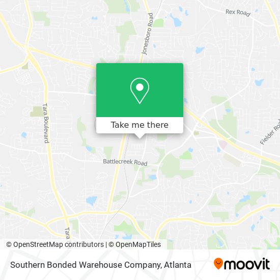 Southern Bonded Warehouse Company map