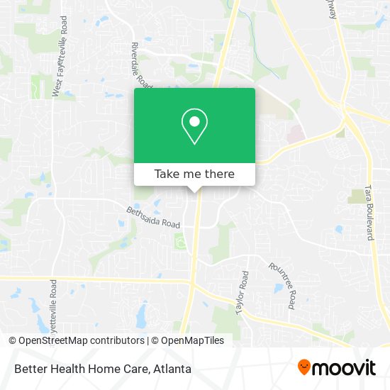 Better Health Home Care map