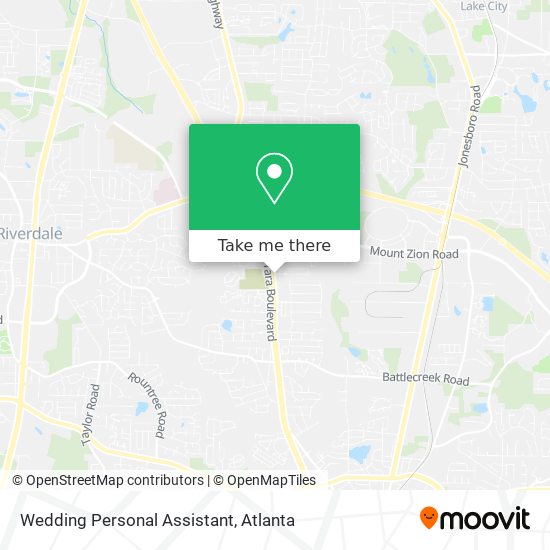 Wedding Personal Assistant map