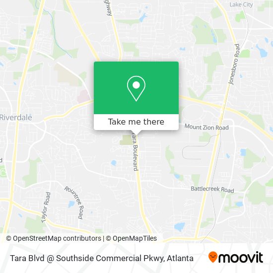 Tara Blvd @ Southside Commercial Pkwy map
