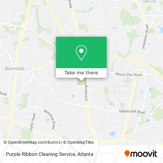 Purple Ribbon Cleaning Service map