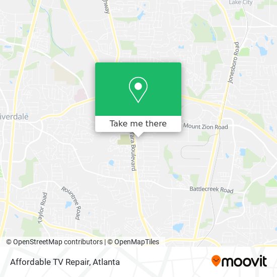 Affordable TV Repair map