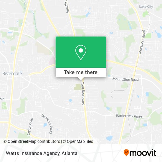 Mapa de Watts Insurance Agency