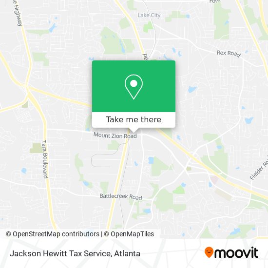 Jackson Hewitt Tax Service map