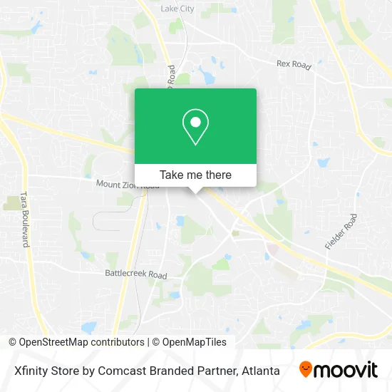 Xfinity Store by Comcast Branded Partner map