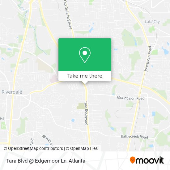 Tara Blvd @ Edgemoor Ln map