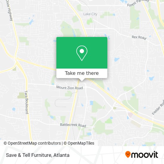 Mapa de Save & Tell Furniture