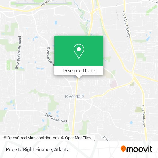 Mapa de Price Iz Right Finance