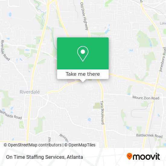 On Time Staffing Services map