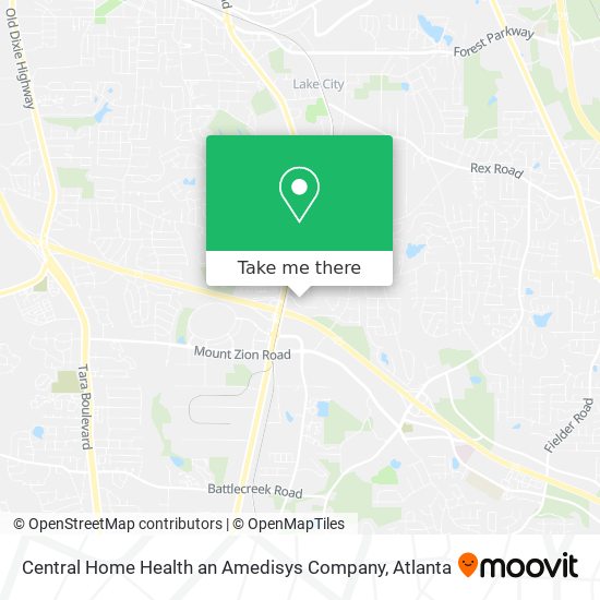 Mapa de Central Home Health an Amedisys Company