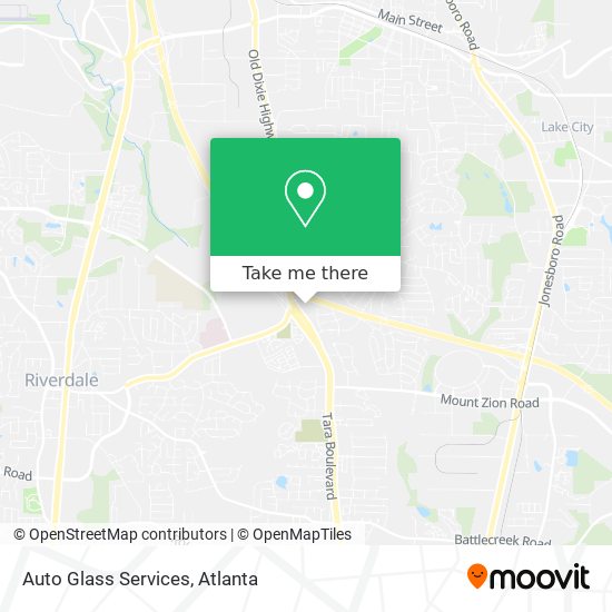 Auto Glass Services map