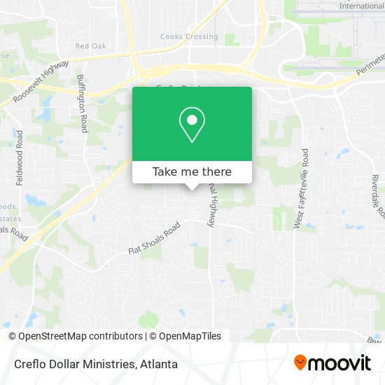 Mapa de Creflo Dollar Ministries
