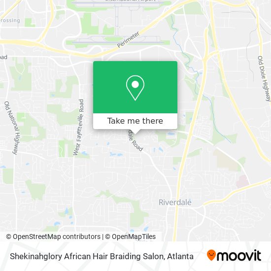Shekinahglory African Hair Braiding Salon map