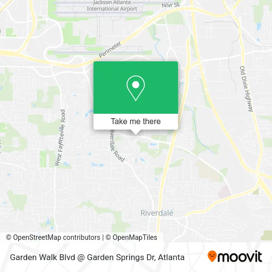 Mapa de Garden Walk Blvd @ Garden Springs Dr