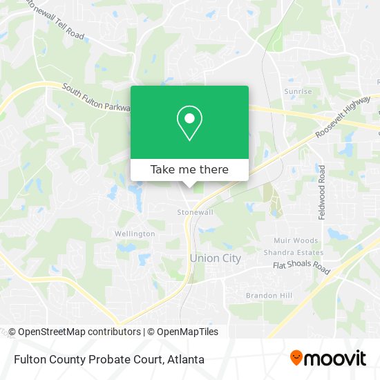 Fulton County Probate Court map