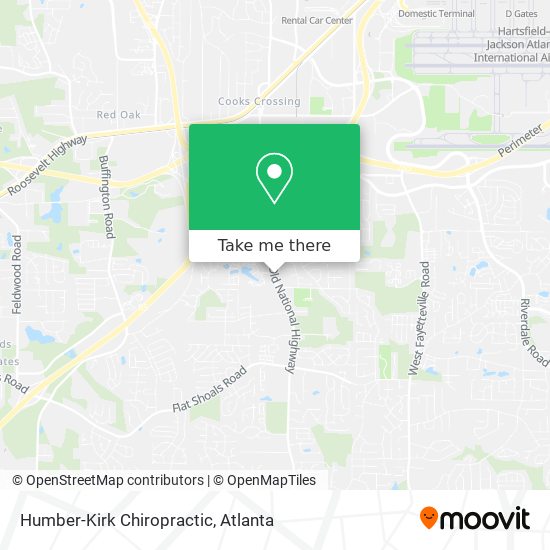 Humber-Kirk Chiropractic map