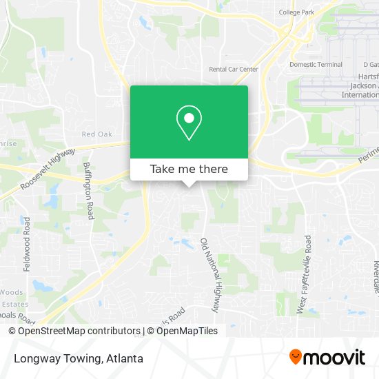 Longway Towing map