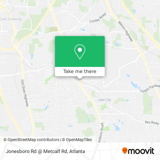 Jonesboro Rd @ Metcalf Rd map