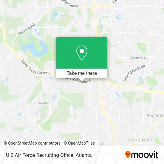 Mapa de U S Air Force Recruiting Office