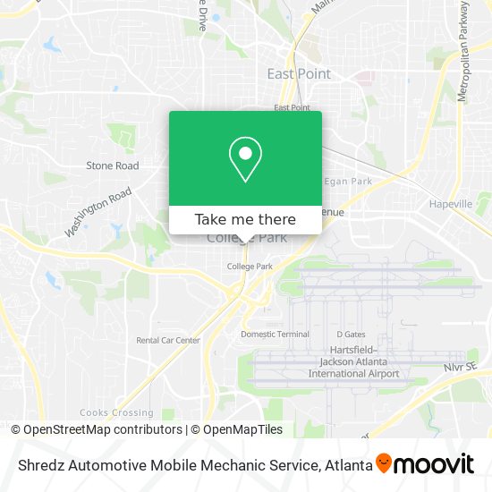 Shredz Automotive Mobile Mechanic Service map