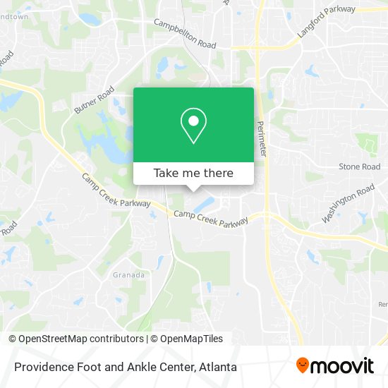 Mapa de Providence Foot and Ankle Center