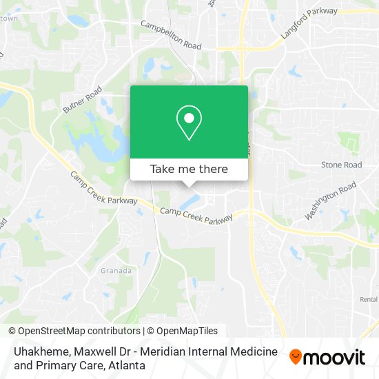 Uhakheme, Maxwell Dr - Meridian Internal Medicine and Primary Care map