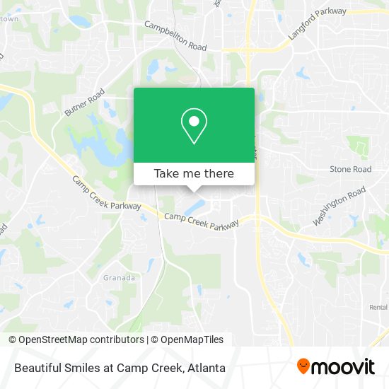 Beautiful Smiles at Camp Creek map