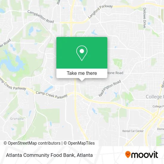 Atlanta Community Food Bank map
