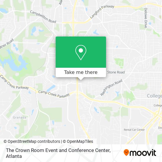 The Crown Room Event and Conference Center map