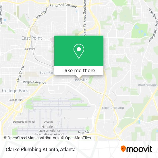 Clarke Plumbing Atlanta map
