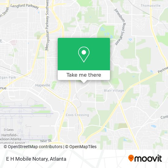 Mapa de E H Mobile Notary