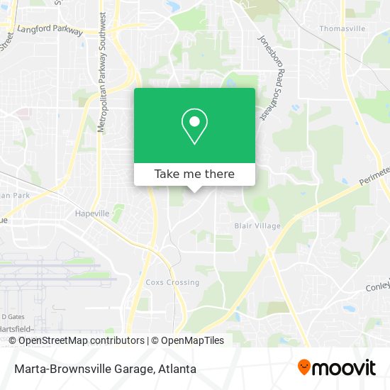 Marta-Brownsville Garage map