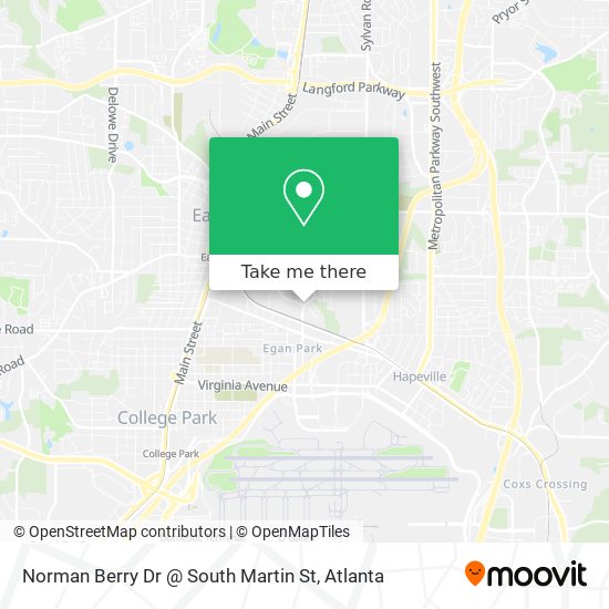 Norman Berry Dr @ South Martin St map