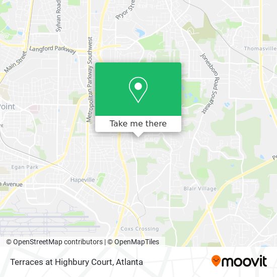 Terraces at Highbury Court map